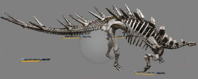 Kentrosaurus 3D model rough